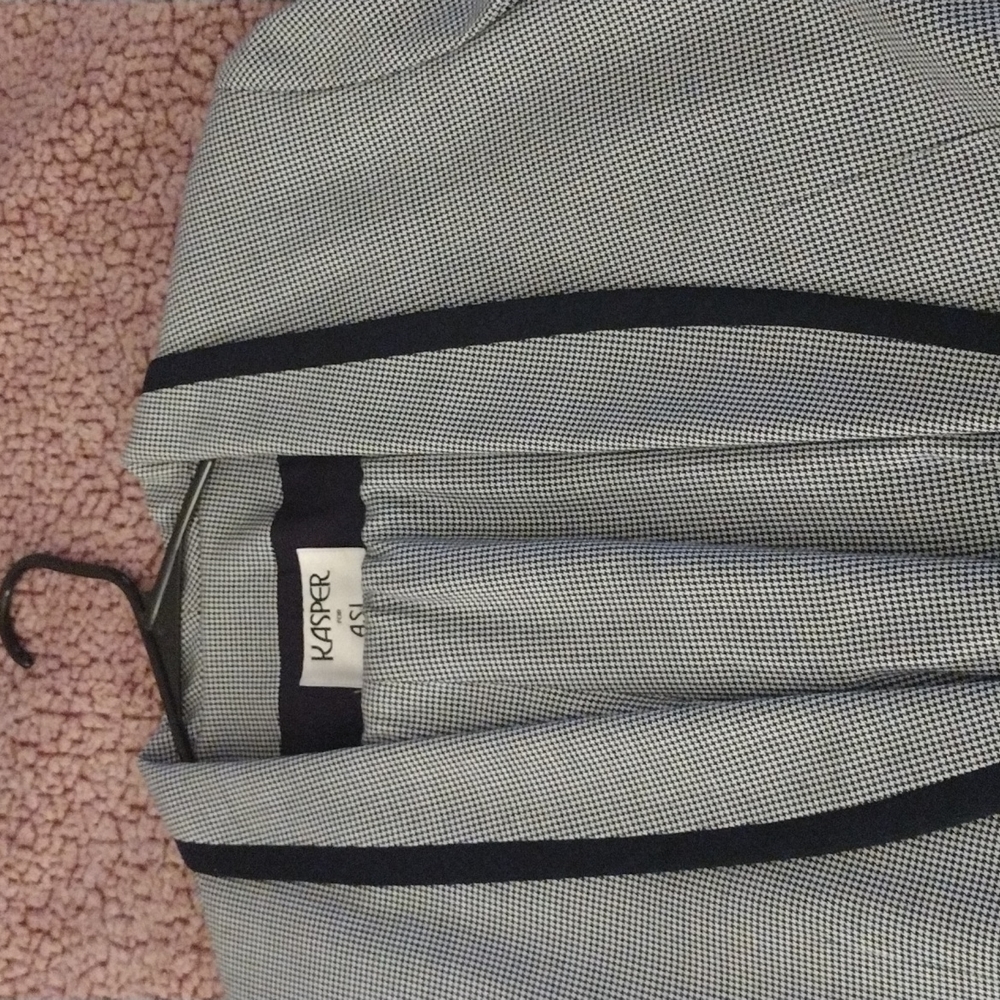 Kasper Pantsuit, black/white